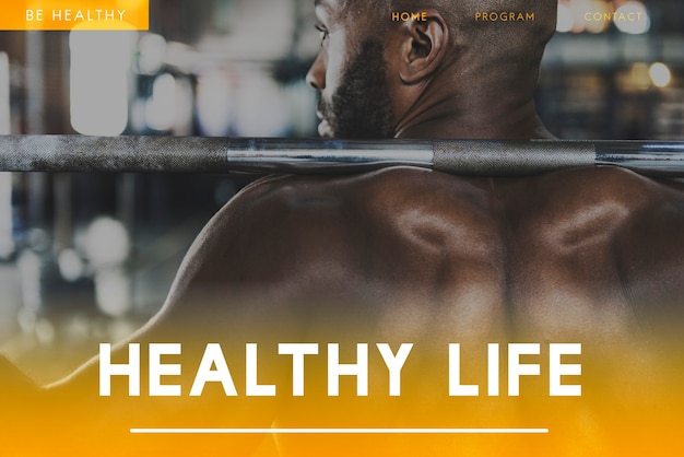 Benessere Fitness Icona di stile di vita sano