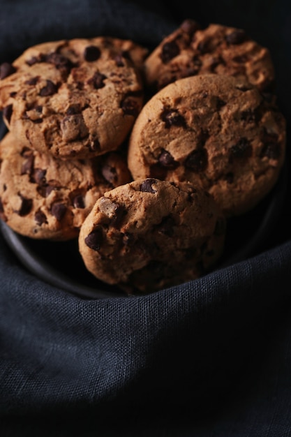 Biscotti al cioccolato con gocce di cioccolato