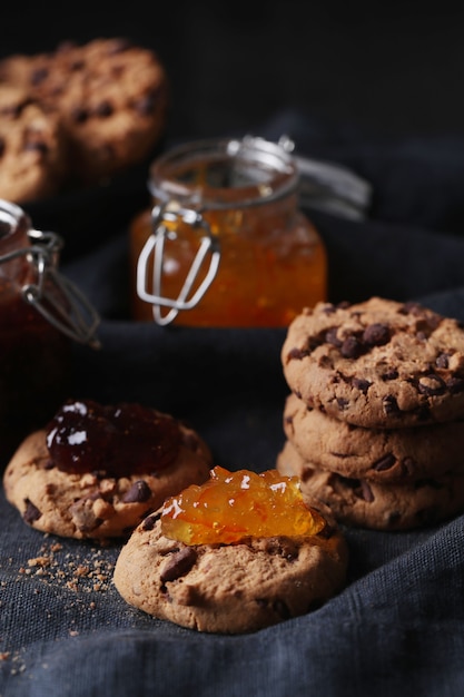 Biscotti al cioccolato con gocce di cioccolato