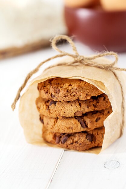 Biscotti con gocce di cioccolato