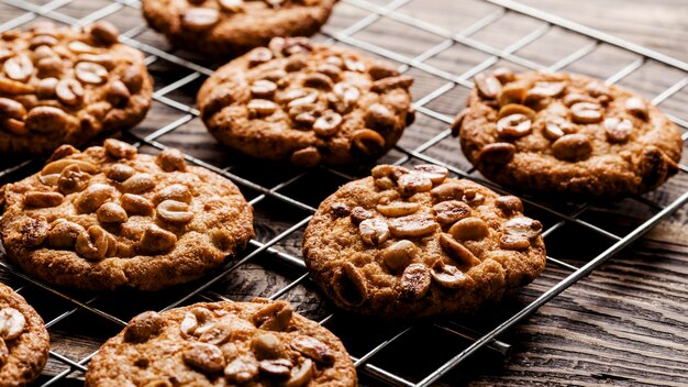 Biscotti deliziosi da vicino