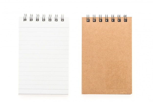 Blank mock up notebook