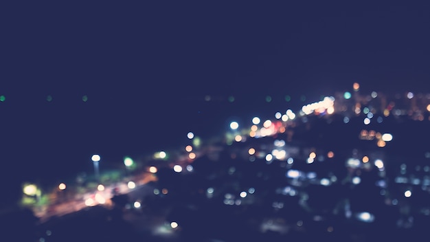 Bokeh della città di luce