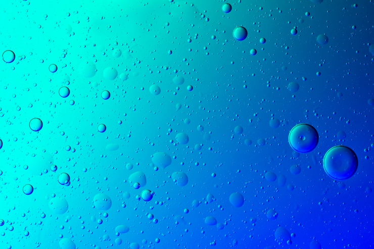 Foto gratuito bolla di olio di sfondo astratto sfumato nella carta da parati dell'acqua
