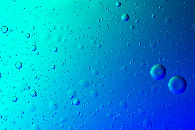 Foto gratuito bolla di olio di sfondo astratto sfumato nella carta da parati dell'acqua