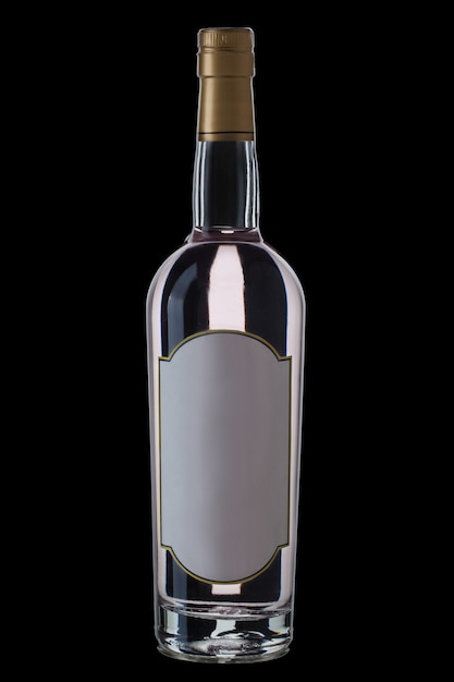 Bottiglia di vodka isolata