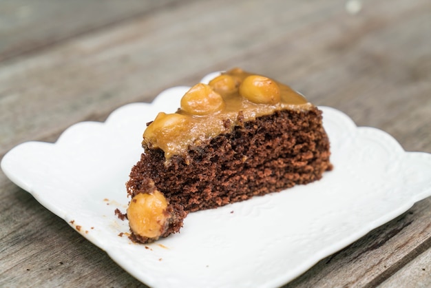 burro di banana con torta di macadamia