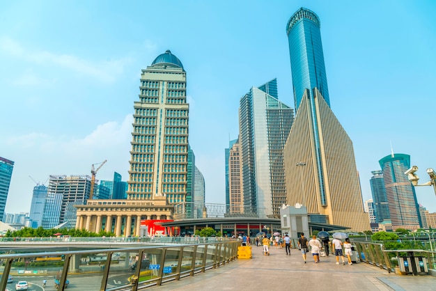Business finanziario piano futuristico moderno shanghai