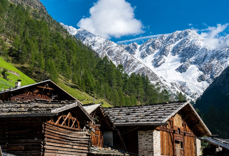 Foto gratuito cabine nella natura