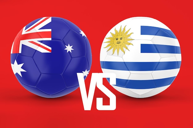 Calcio tra Australia e Uruguay