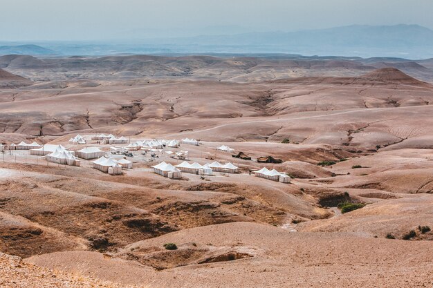 Campo nel deserto marocchino