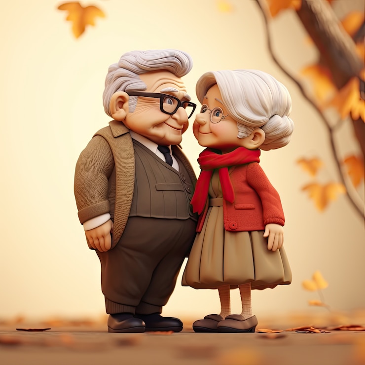 Foto gratuito caratteri animati carini che si abbracciano