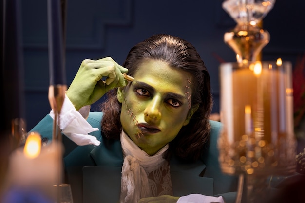 Caratterizzazione di Frankenstein vista frontale