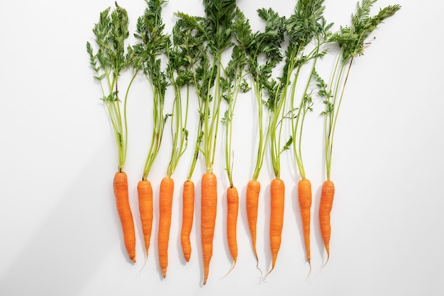 Carota cruda in cucina