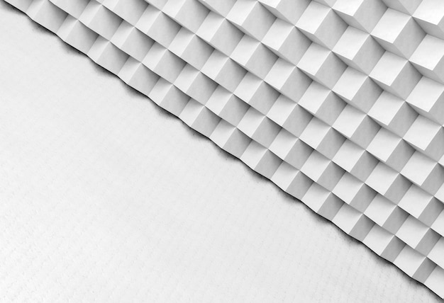 Carta da parati geometrica moderna bianca con forme