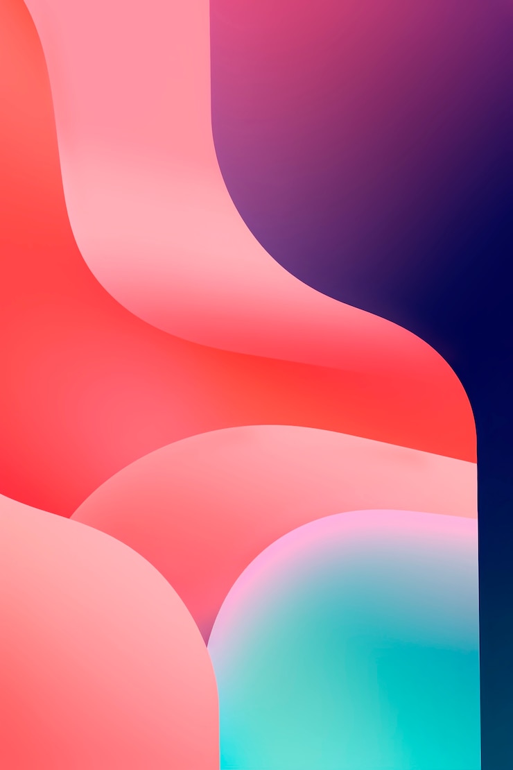 Foto gratuito carta da parati grafica 2d colorata con gradienti granulati