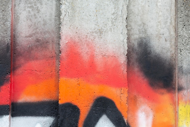Carta da parati murale con graffiti colorati