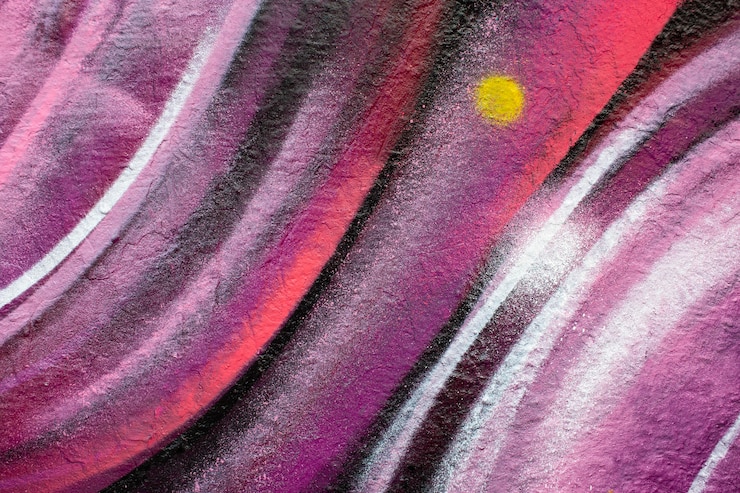 Foto gratuito carta da parati murale creativa con graffiti