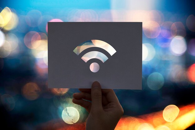 Carta perforata connessione internet WiFi