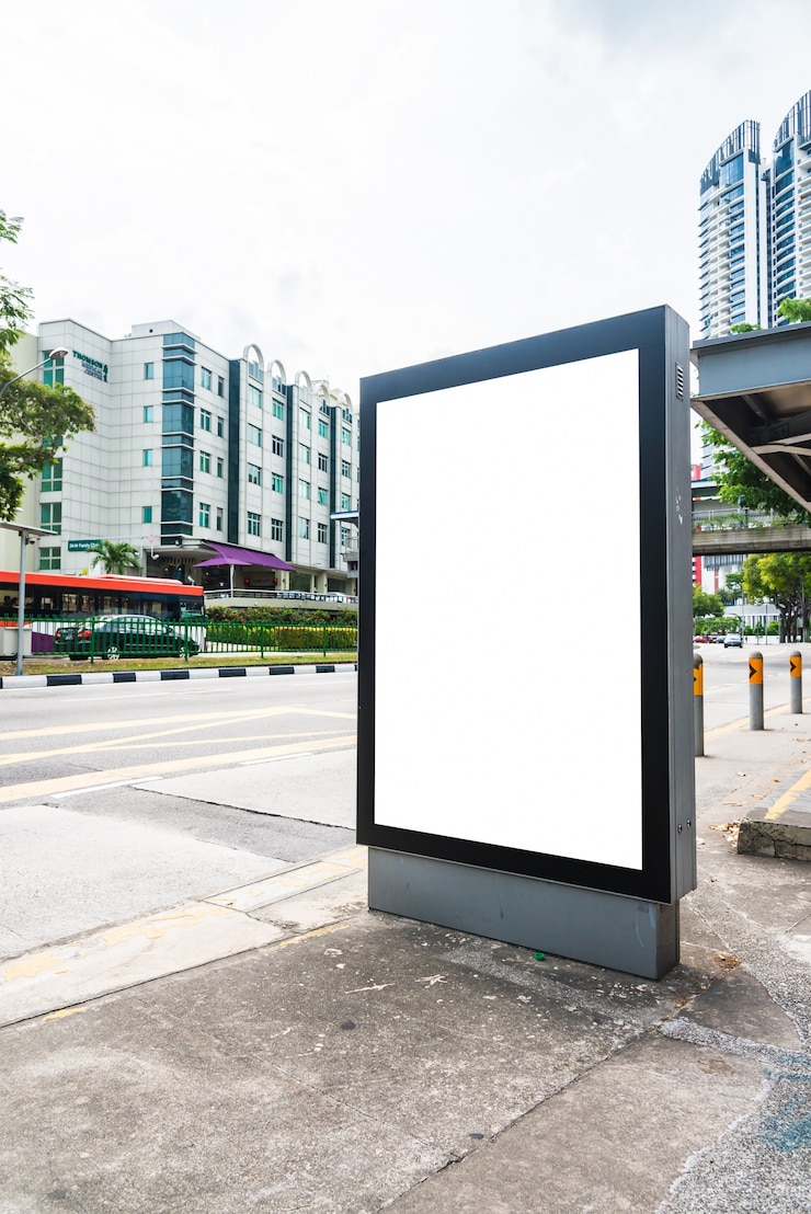 Foto gratuito cartellone pubblicitario in bianco