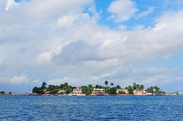 Casa di lusso sull'isola di Hibiscus nel centro di Miami, in Florida.