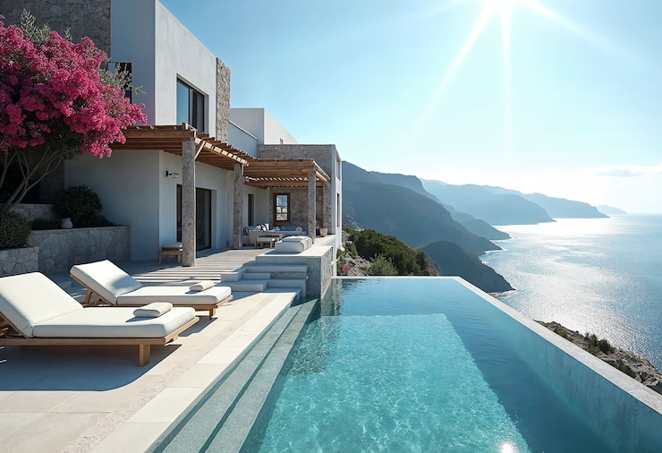 Foto gratuito casa vacanze di lusso