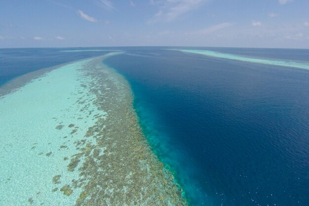 Casa Villa drone giungla maldive