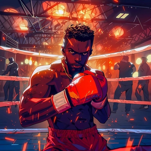 Celebrazione del giorno della boxe in stile arte digitale