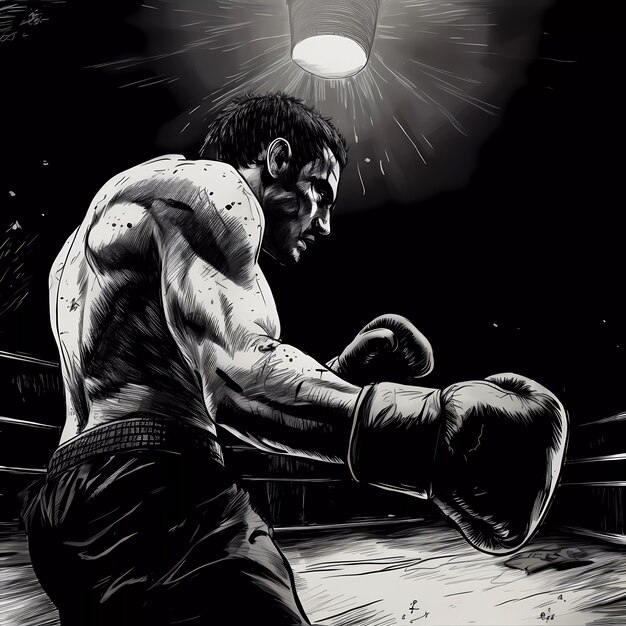 Celebrazione del giorno della boxe in stile arte digitale