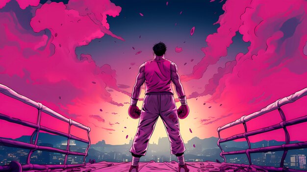 Celebrazione del giorno della boxe in stile arte digitale