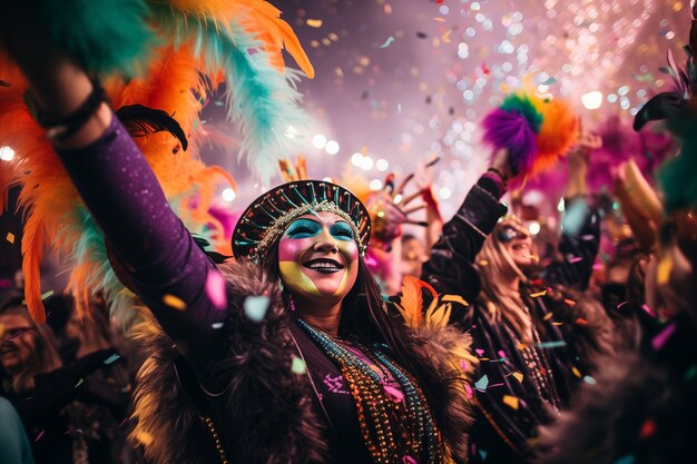 Celebrazione del Mardi Gras a New Orleans