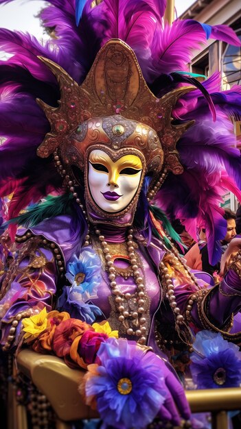 Celebrazione del Mardi Gras a New Orleans