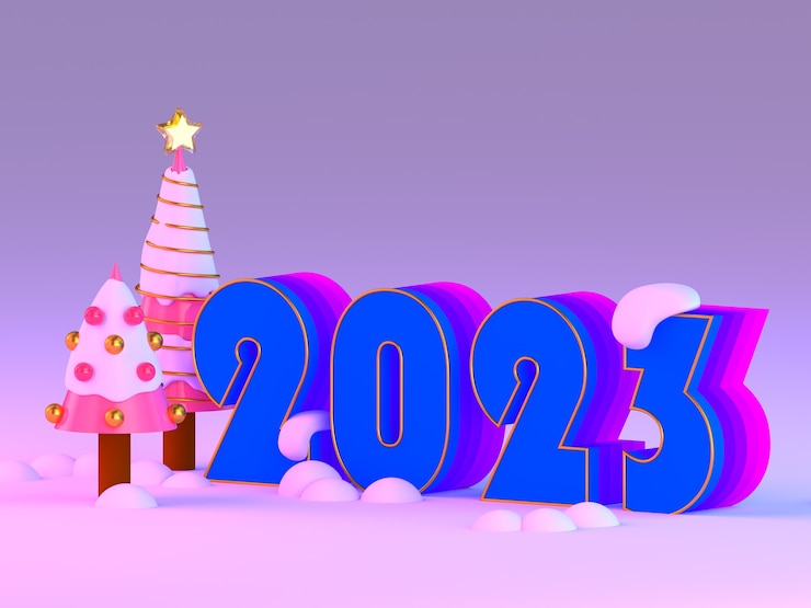Foto gratuito celebrazione del nuovo anno 2023