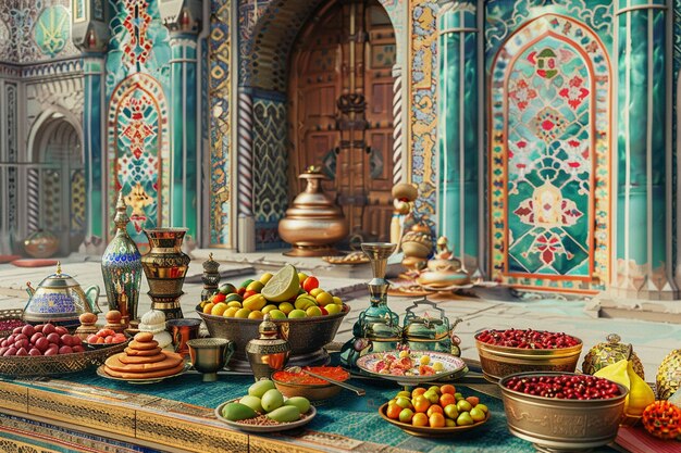 Celebrazione del Ramadan arte digitale