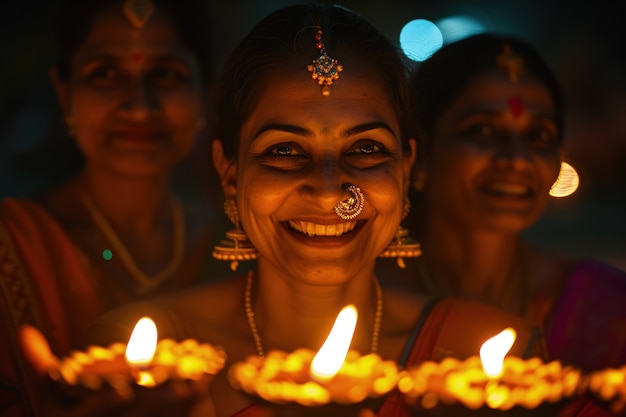 Celebrazione della divinità Navratri.