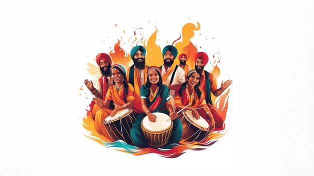 Celebrazione di Lohri in India