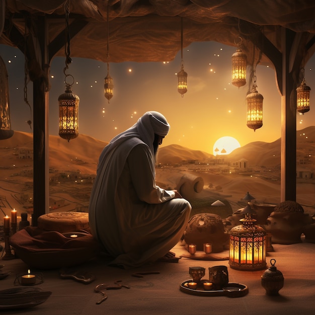Celebrazione digitale dell'arte del Ramadan