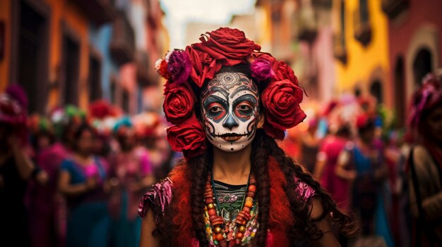 Celebrazione messicana del dia de muertos