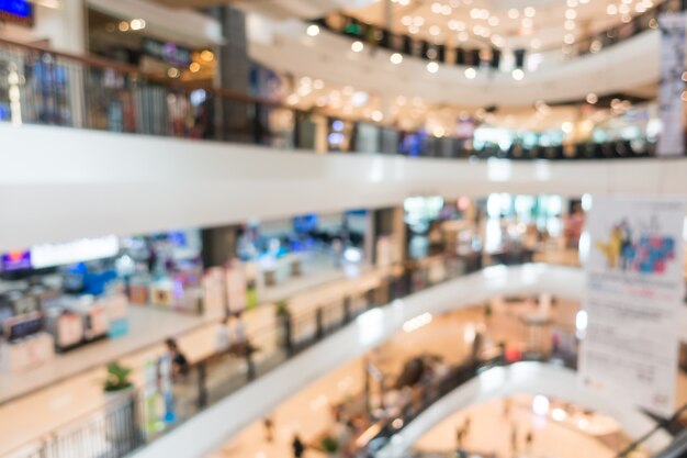 Centro commerciale astratto sfocatura