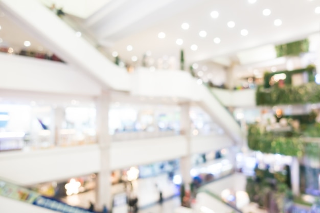 Centro commerciale sfocato astratto