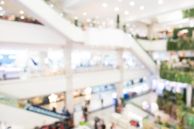 Centro commerciale sfocato astratto