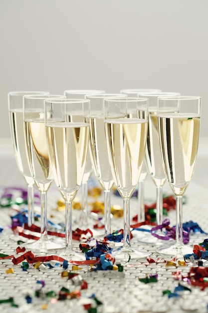 Champagne in bicchieri