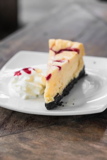 cheesecake al lampone