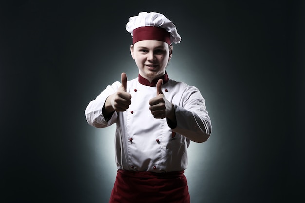 Chef che mostra il segno OK