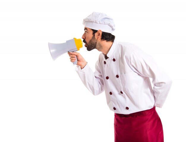 Chef gridando dal megafono