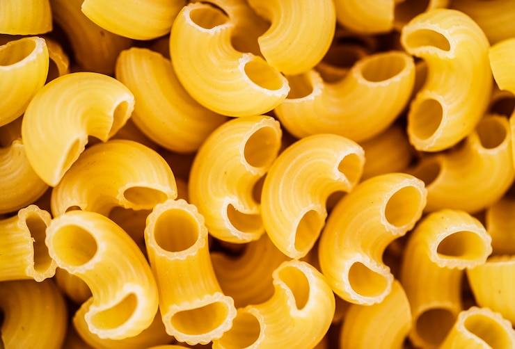 Foto gratuito chiuda in su del gomito dei maccheroni