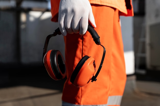 Chiudere la mano che tiene gli auricolari