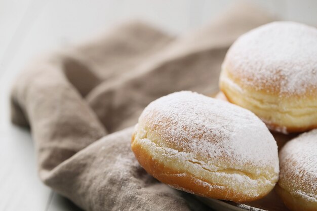 Ciambelle fatte in casa in polvere