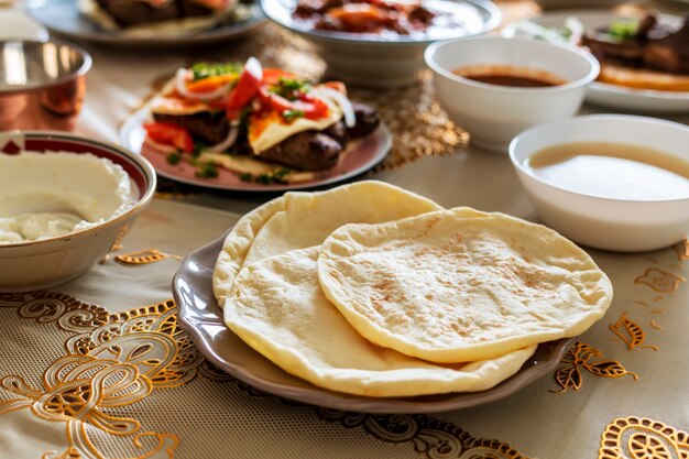 Cibo delizioso per una festa del Ramadan