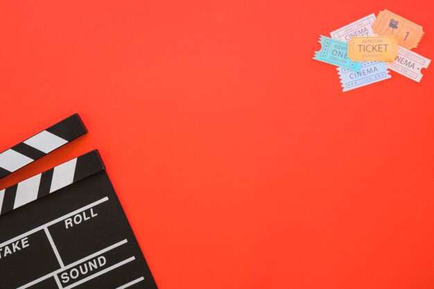 Clapperboard, biglietti per cinema e spazio